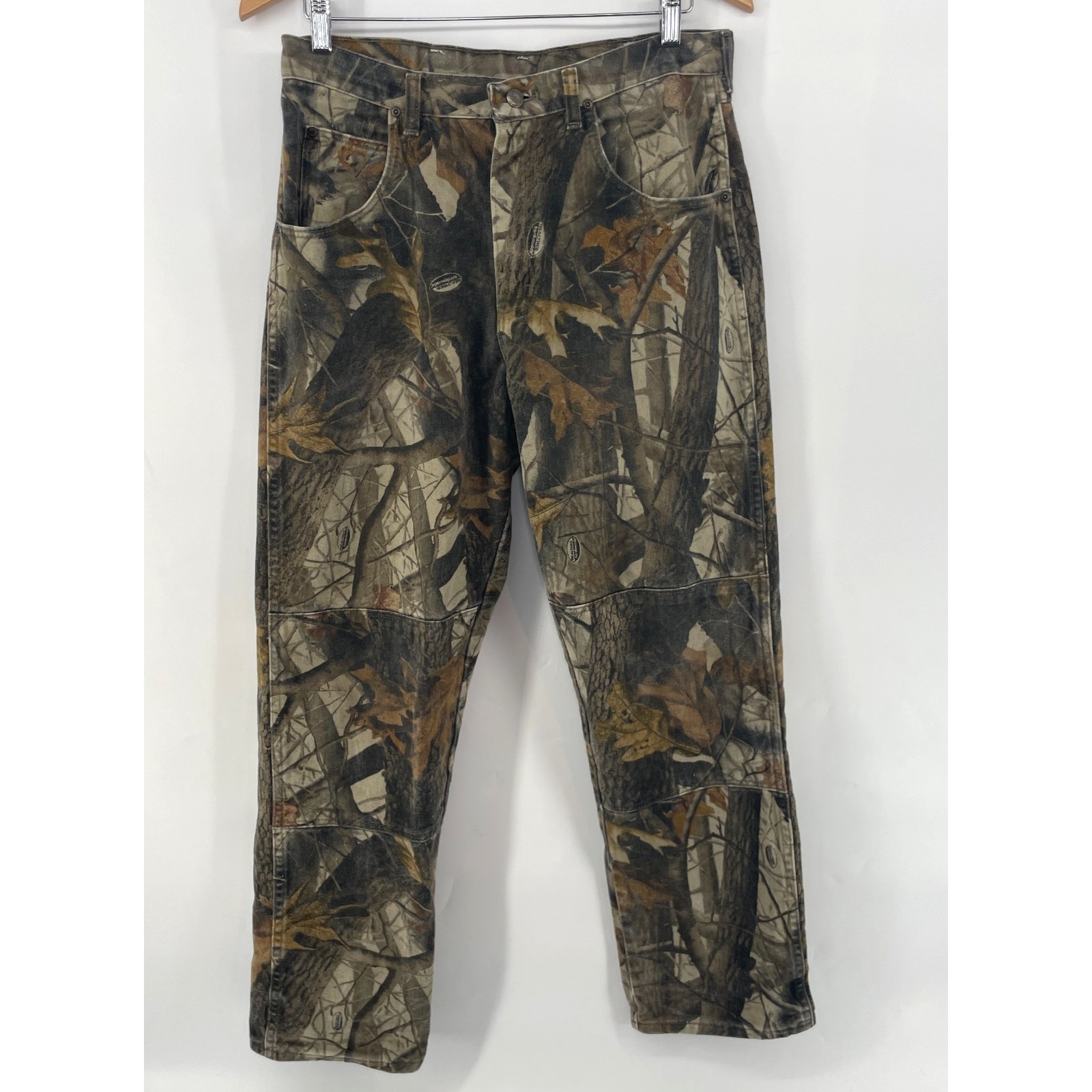 Vintage Wrangler Real Tree Camo Double Knee Jeans Mens 31x31 Hunting Pants